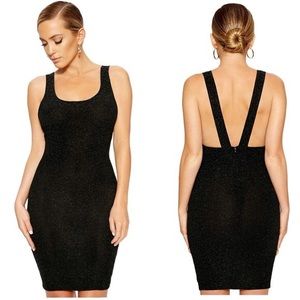 BLACK GLITTER BRAND NEW NAKED WARDROBE DRESS!